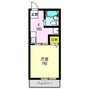 サニーハイツ(下佐野)【1階】の間取り