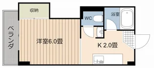 ホワイトコーポ【4階】の間取り