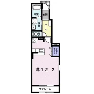 レジデンス・アニメートB【1階】の間取り