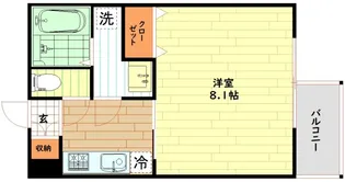プランドール福島レジデンス【10階】の間取り