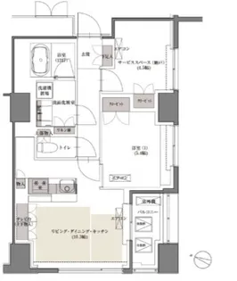 フォレストビュー護国寺【6階】の間取り
