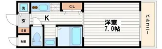 レジデンス大阪城前【9階】の間取り