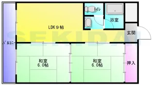 沼ハイツ【1階】の間取り