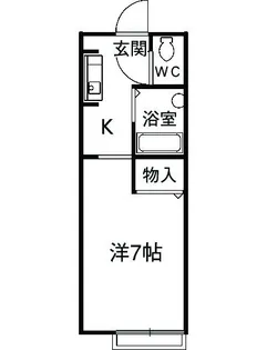 カーサB&C【2階】の間取り