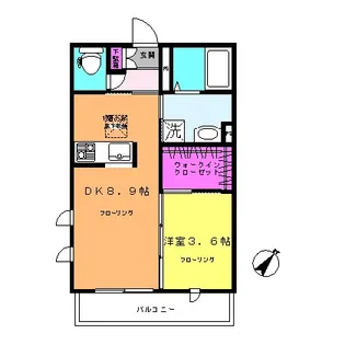 リラフォート【2階】の間取り