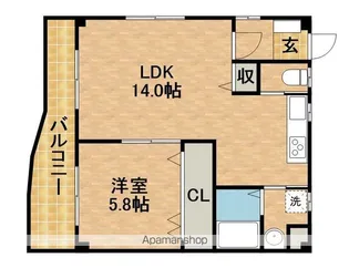 ウィルコート【2階】の間取り