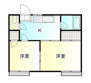 メゾン市野倉A棟【2階】の間取り