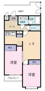 ヒロ ロイヤルハイツ長津田【2階】の間取り
