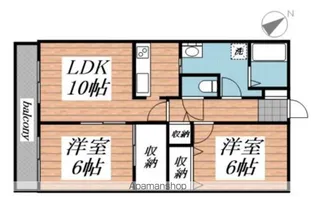 グリーンヒルズ宮下【4階】の間取り