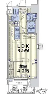 スワンズシティ大手前レーヴェ【12階】の間取り