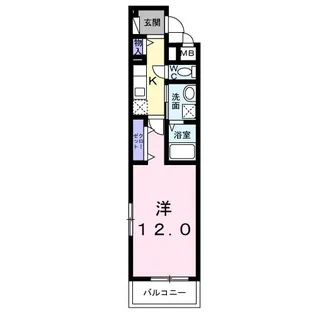 ミッドハイツ【3階】の間取り