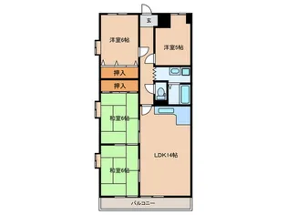 シャンティエ【3階】の間取り
