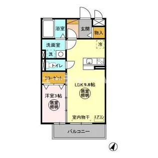 PRINCESS I・II【3階】の間取り