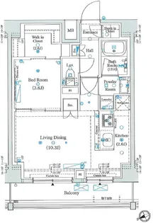 AXAS RESIDENCE 目黒東【10階】の間取り