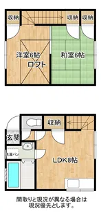 リヴィエールメゾン【1階】の間取り