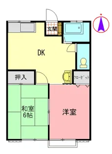 レクリオB【1階】の間取り