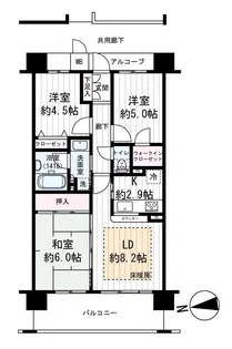 エスリード九条【10階】の間取り