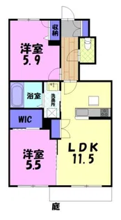 ラ・ヴィータ美輝 A【1階】の間取り