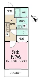 NS GATE鎌倉材木座【1階】の間取り