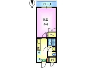 イーグル小杉【1階】の間取り
