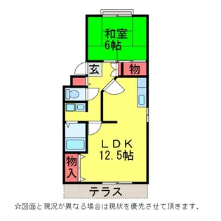 ボナール(三里塚御料)【1階】の間取り