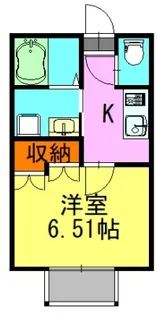 アリュージュ津田沼【2階】の間取り