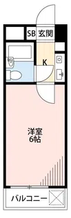 ジュネパレス新松戸第14【6階】の間取り