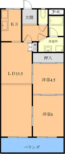 茨城県高萩市東本町3【マンション】の間取り