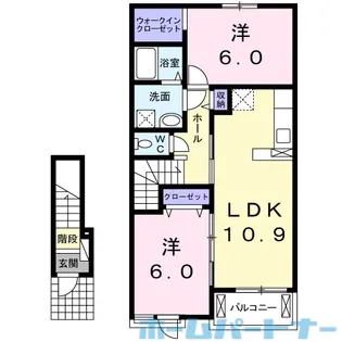 コンフォート アシロI【2階】の間取り