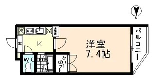 ラフィネ五福2【3階】の間取り