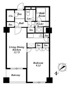 KDX代官山レジデンス【1階】の間取り