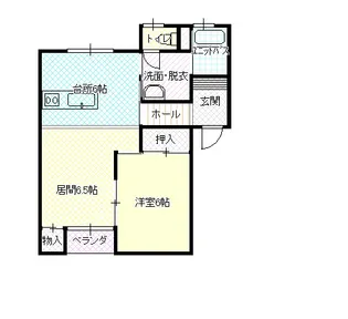 プチハウス柳原C【1階】の間取り