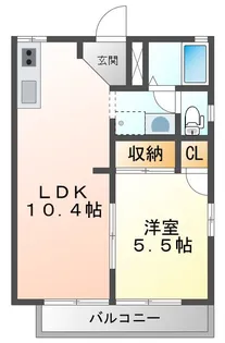 フレグランスかおり A【1階】の間取り