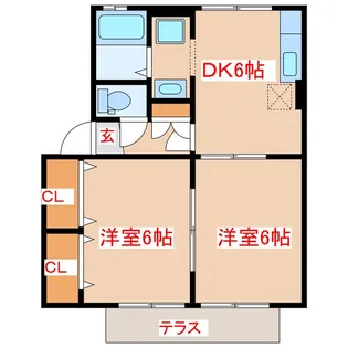 イクスピアリベ マーイ【1階】の間取り