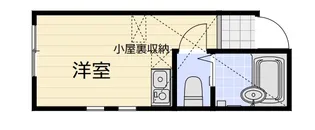 ユナイト大口クリストーバルコロン【1階】の間取り