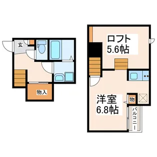 ADC麦島I【2階】の間取り