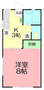 1Kの間取り画像