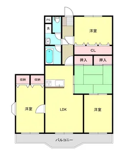 新白河リバーサイドI【2階】の間取り