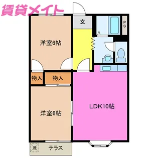 第一マンション【1階】の間取り