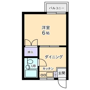 ハイハウス福の宮【2階】の間取り