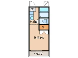 パナハイツグリ-ン【1階】の間取り