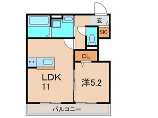 Chrysantheme Court【1階】の間取り
