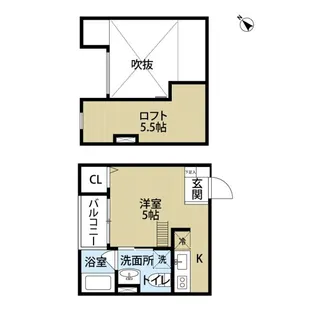 ドメーヌ堺【1階】の間取り