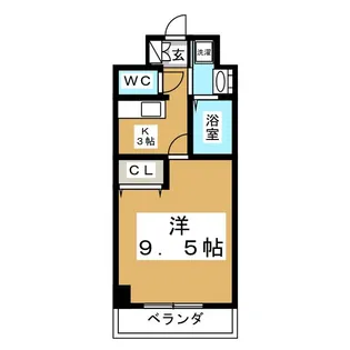 プログレス八乙女【4階】の間取り