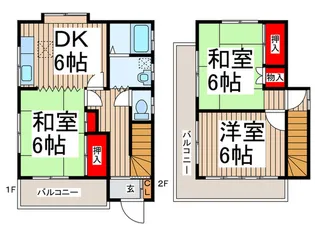 埼玉県所沢市大字牛沼【一戸建】の間取り