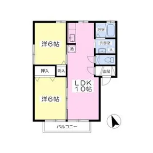 コーポS.Y.【1階】の間取り