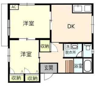 シャーメゾンYANAGI A【2階】の間取り