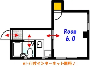 APARTMENT YOKOGAWA-SO【3階】の間取り