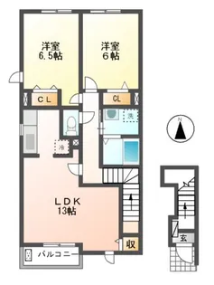 爽・大井【2階】の間取り