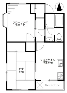 ジュンハイツ【2階】の間取り